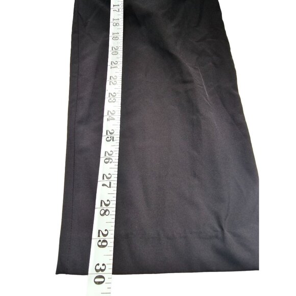 Calvin Klein Wide Leg Polyester Blend Black Cargo Pants Size L - Picture 8 of 8